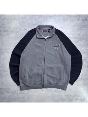 Y2K Chaps Gray Vintage 00s Zip Up Jacket